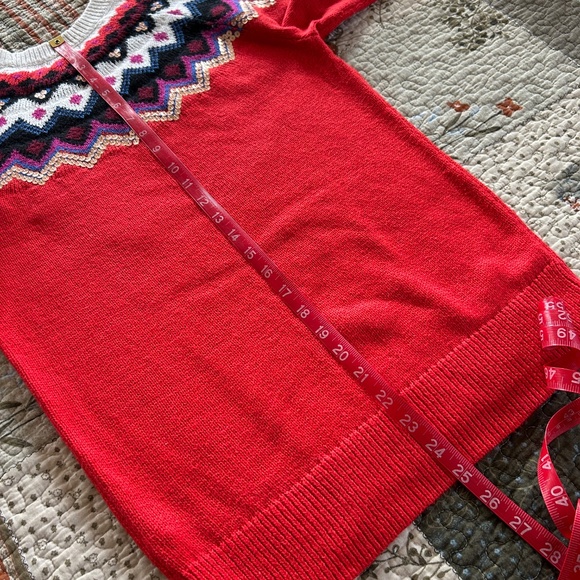 Old Navy Fair Isle Sequin Long Sleeve Casual Knit Sweater Size M - Picture 7 of 8